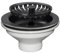 Liquida SW3MB Matt Black Kitchen Sink Basket Strainer Waste