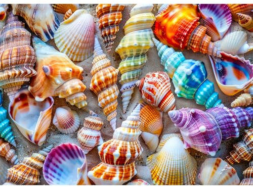 Jigsaw Puzzles for Adults 1000, Puzzles for Adults, Challenging Puzzles, Puzzle Game for The Whole for Women, Gifts for Men, Theme:Romantic Conch