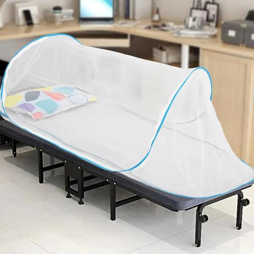 Moustiquaire de Lit Pliable,Moustiquaire Pliable,Moustiquaire Voyage Camping,Moustiquaire Pop Up,Tente Moustiquaire,Tente de Lit Moustiquaire,Moustiquaire Pop Up 1 Place,Moustiquaire Lit 90x200 (B)