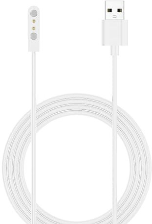 MEIBAOGE Magnetisches Ladekabel, praktisches und zuverlässiges Ladegerät, Smartwatch-Zubehör, 60/100 cm, geeignet für AGPTEK LW11 Smartwatch, Weiß, 60 cm