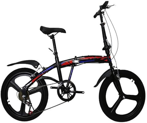 20 Zoll Klapprad für Erwachsene, 6 Gänge, höhenverstellbar, Campingrad für Damen und Herren, Citybike, geeignet für Damen und Herren, geeignet für Stadt und Camping B,155 * 65 * 100cm