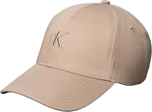 Calvin Klein Damen Cap Monogram Embroidery Größenverstellbar, Braun (Desert Taupe W/Contrast Logo), Einheitsgröße