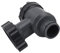 Valvola dello Stanger di Piscina da 38 Mm, Materiale ABS, Facile Installazione, Controllo Liscio, Efficienti Valvole a Plunger on -off, Adatti a Tutti i di Pompe per Filtri