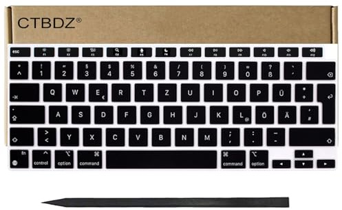 CTBDZ DE-Layout QWERTZ Tasten Ersatztasten für MacBook Air Retina 13 A2179, M1 A2337 Laptop Tastatur (2020)