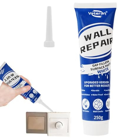 Wall Repair Cream – Quick Drying Wall Repair Paste | Waterproof White Ŵalĺ Filler,Repairing Ŵalĺ Scratches, Nail Holes, Cracks, Renovation Solutions
