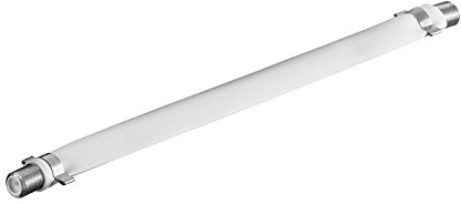 SAT Kabel Fensterdurchführung | 20 cm | F-Buchse > F-Buchse | Flachkabel für Fenster & Türen | Koax Durchführung Kupplung Flach Kabel | Weiß