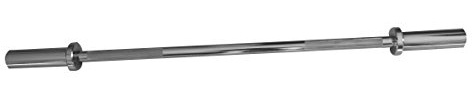 Sveltus Olympic Bar 175 cm mit Stop Scheiben Stange Krafttraining Unisex Erwachsene, verchromt