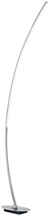 lightling Stehleuchte Matthias in gebürstetem Aluminium, LED 11W, Tiefe: 35 cm, Höhe: 158 cm