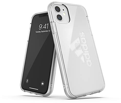 adidas Sports Compatible with iPhone 11 Case, Large Logo Print, Clear Mobile Phone Protective Case – Transparent