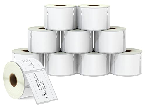 BETCKEY - 10 Rollen 99015 Selbstklebende Etiketten Kompatibel mit DYMO S0722440, 54mm x 70mm, 4000 Mehrzwecketiketten für LabelWriter 450, 4XL NICHT passend 550 oder 5XL