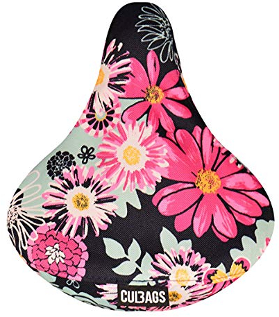 millybo Meadow Fahrradsattel Sattelbezug Fahrrad Sattelüberzug Sattel-Überzug Verschiedene Muster Blumenmuster (100.001)