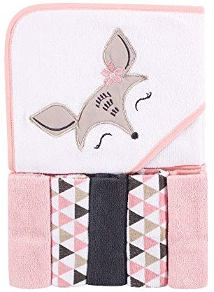 Hudson Baby Unisex Baby Baumwolle Tier Gesicht Kapuzenhandtuch Ohrenschützer Pinguin, Einheitsgröße