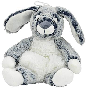 Nicotoy Kuscheltier Hase Plüsch dunkelgrau 25 cm