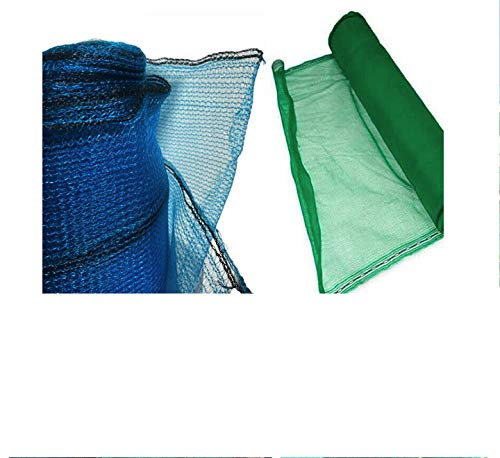 Green or Blue Construction Scaffolding Debris Netting 2M X 50M Protection Netting For Crops, Plants, Gardening And Debris. (Green)