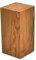 ms factory Holzblock Eiche Massiv - Handgefertigter Holzklotz - Rustikale Holzsäule - Beistelltisch Hocker Dekosäule - 15 x 15 x 30 cm