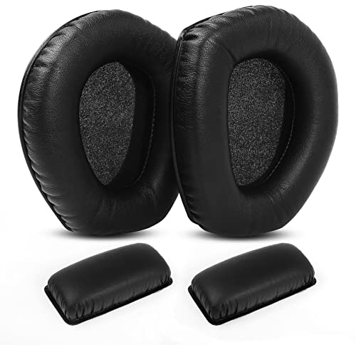 RS195 Upgrade Ohrpolster Ohrpolster Proteinlede Ersatz kompatibel mit Sennheiser RS195 RS185 HDR185/195 Wireless Headset Memory Foam Stirnband