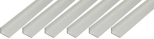 Alberts 498245 Winkelprofil | Aluminium, silberfarbig eloxiert | 1000 x 20 x 10 mm | 6er Set