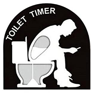 Neuheit Lustiger Toiletten-Timer, 5 Minuten Voreingestellter Countdown, Lustige Zeit Sanduhr Dekoration Toilettenassistent Spielzeug Für Männer, Ehemann, Papa, Vatertag, Geburtstag (Color : A)