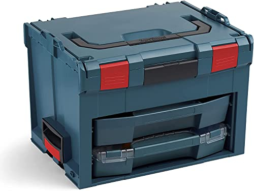 L-BOXX Sortimo LS BOXX 306 professional blau ohne Logo | Professioneller Werkzeugkoffer mit i-Boxx 72 C3 und LS-Schublade 72 | Werkzeugkiste leer Kunststoff