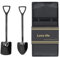 2 uds Mini cucharas con forma de pala, bonita cuchara de café cucharas de café expreso cucharas pequeñas de acero inoxidable para postre, té, helado(Negro)