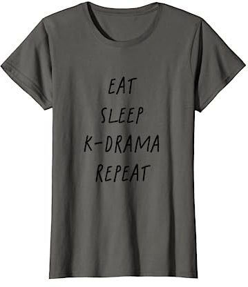 Eat Sleep K-Drama Repeat süßes koreanisches Drama Kdrama T-Shirt