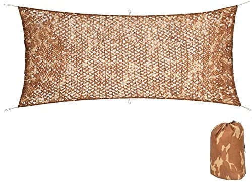 Outdoor Filet De Camouflage, Filets Militaire Camouflage, Brise-Vue Filet De Camo Pour Chasse, Camping À L'ombre Décorative,2×5m/6.5×16.4ft