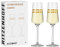 RITZENHOFF 6141004 Champagnerglas 200 ml – Serie Celebration Deluxe Set Nr. 4 – 2 Stück mit Echt-Gold – Made in Germany