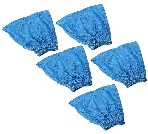 vhbw 5X Textilfilter Ersatz für Lidl/Parkside 30250135 für Staubsauger, Nass-/Trockensauger - Stoffbeutel, Abwaschbar, Blau