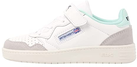 British Knights Madchen Noors Sneaker, Weiss/mintgrün, 35 EU