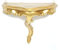 LIGUORO SHOP Mensola In Stile Barocco Veneziano Console Finto Vintage Shabby Chic cm 23 x 18 x 10 (Gold)
