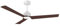 Ventilador de techo Sulion 075826 Anne LedBlanco mate/madera oscura