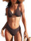 Durio Bikini Damen Set Sexy Knot Triangel Breites Unterbrustband V Ausschnitt Bademode Zweiteiliger Badeanzug Kaffee M