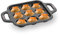 AVIAS Cast Iron Square Paniyaram Pan with Handle, paniyaram Maker Includes 9 Pits, Idiyappam-Paniyarakkal, Gas Friendly Base, Pre-Seasoned Cookware for Kitchen, Set of 1