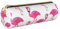HZHUAOEG Trousse à crayons ronde en cuir pour étudiants, filles, garçons, organiseur de bureau, simple et durable, Flamant rose, Taille unique, Cartable