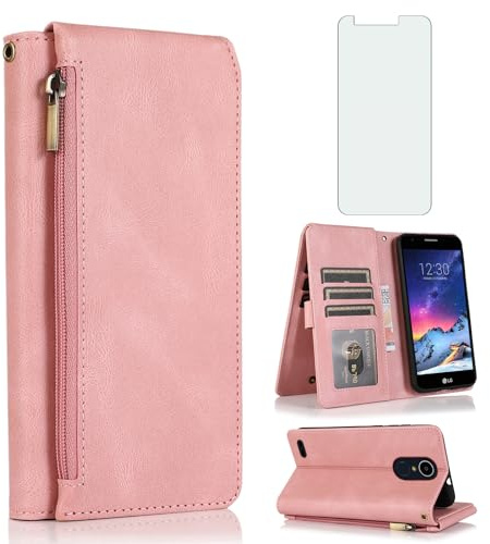Asuwish Handyhülle für LG K8 2017 XKLLPT UK Roségold