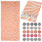 Lukkum® Oeko-TEX® Zebra Muster Pestemal Strandtuch Saunatuch Badetuch Hamamtuch Groß Baumwolle Duschtuch Handtuch Fouta Decke Sporttuch Sarong Pfirsich Farbe Lachsfarbe (Peach Fuzz, Zebra 185 x 90cm)