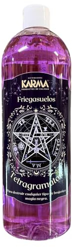 Friegasuelos de Tetragramatón para Destruir Cualquier Tipo de Magia Negra (1L) | Riego Lavasuelos Especial con Oración para Romper y Reventar Brujería, Mal de Ojo, Hechizos y Macumbas y Proteger.