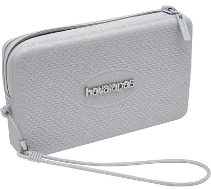 HAVAIANAS - graue Glitzer Clutch, grau