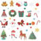 165 Stück Glitzer Sticker Weihnachtsmann Weihnachtsbaum Schneeflocken Schneemann Aufkleber Weihnachts Etiketten Selbstklebend zum Basteln Weihnachten Geschenk Deko Xmas Weihnachtsdeko