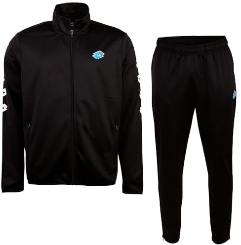 Lotto Men 1724023, Regular Fit Training Suit, Caviar, 2XL