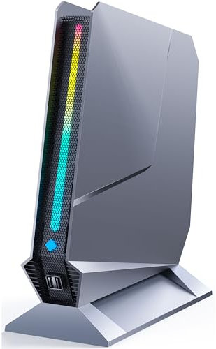 TOPGRO Mini Gaming PC Core i7-13700H, RTX4060 8G GDDR6 Mini Gaming Computer 32GB RAM DDR5-5200, 1TB PCIe4.0 SSD, Win11 Pro/RGB Light/WiFi6E/BT5.3/2.5G LAN/USB-C/4K@60Hz Mini Desktop PC