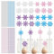 24pcs Christmas Straws Xmas Paper Straws,Christmas Drink Accessories Snowflake Pattern Cocktail Straws Juice Coffee Cold Drinking Straws for Restaurant Home Bar Christmas Party Drink Decorations
