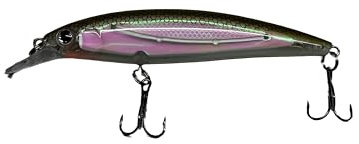 focutex Schwimmender Wobbler – 11cm 14g Topwater Angelköder, Kunstköder für Forelle, Hecht, Zander, Barsch, Hochwertige Raubfischköder für Süßwasserangeln (1, Gold-Weiß)