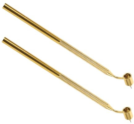 SOLUSTRE Farbapplikatorstift 0,4mm Metall 2 Stück für Autolack Ausbesserung