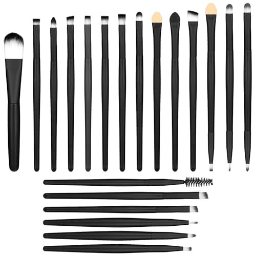 HJZHII Lot de 20 pinceaux de maquillage - Pinceaux de maquillage - Pinceaux de maquillage - Pinceaux de maquillage - Pinceaux à poudre sans défaut - Pour fond de teint, blush, fard à paupières