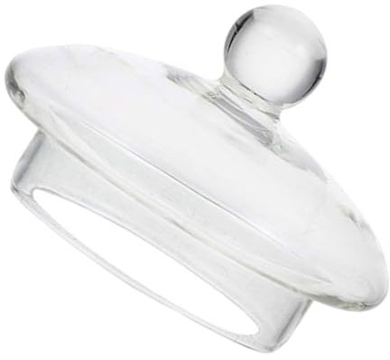 Alipis Teekannendeckel Aus Hitzebeständigem Glas Ersatzdeckel Für Teekanne 6.5 cm Klarer Glasdeckel Zum Schutz Vor Auslaufen Ideal Für Zuhause Party Und Camping