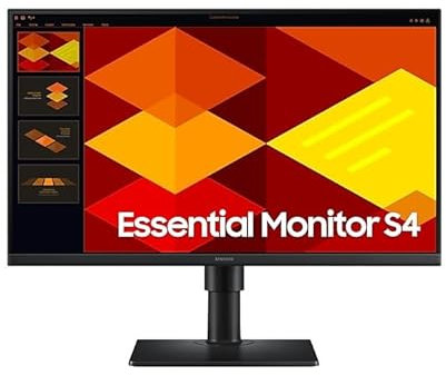 Samsung Écran PC Professionnel S40GD 24'', Noir, FHD 1920x1080, 100 Hz, Dalle IPS, HDMI, Display Port, USB Type A, Orientable, Pivotable et Inclinable, Pied Ajustable, Mode Eye Saver, LS24D402GAUXEN