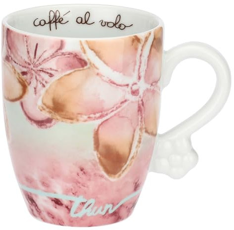 THUN - Mug Bloomia - porcellana - Collezione Giardino di primavera - 300 ml - Ø 8.5 cm