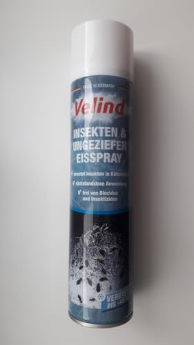 Insect - 400ml - Insektenspray - Eisspray mit tierfreundlicher Eiswirkung - Anti Spinnenspray, Wespenspray, Ungezieferspray, Mottenspray, Fliegenspray - Spray für Wohnung & Garten