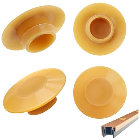 Threshold Screw Covers Replacement for Therma Tru Door Sill Cap Screw Caps - Easy Snap On Installation Perfect for Concealing Exposed Threshold Screws,Light Oak Color(4Pack)